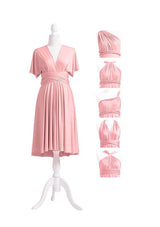 Dusty Rose Multiway Convertible Infinity Dress - 72Styles