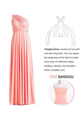 Peach Coral Multiway Convertible Infinity Dress - 72Styles