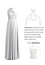 Silver Grey Multiway Convertible Infinity Dress - 72Styles