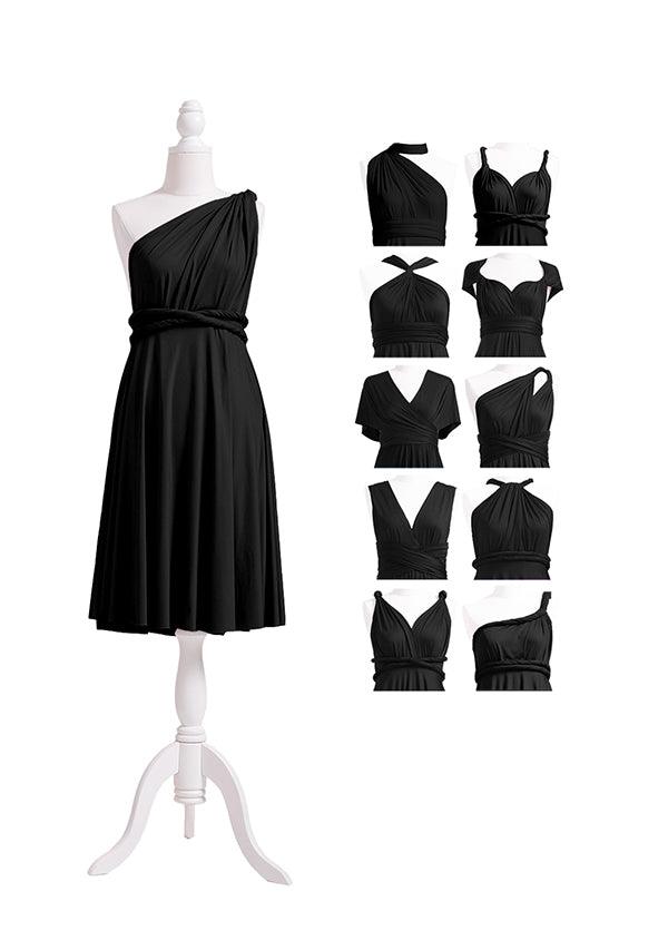 Black Multiway Convertible Infinity Dress - 72Styles