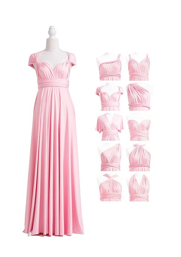 Blush Pink Multiway Convertible Infinity Dress - 72Styles