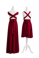 Burgundy Multiway Convertible Infinity Dress - 72Styles