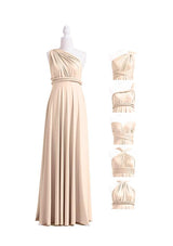 Champagne Multiway Convertible Infinity Dress - 72Styles