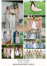 Champagne Multiway Convertible Infinity Dress - 72Styles