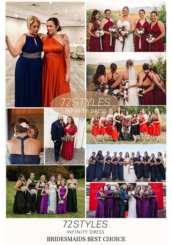 Dark Green Multiway Convertible Infinity Dress - 72Styles