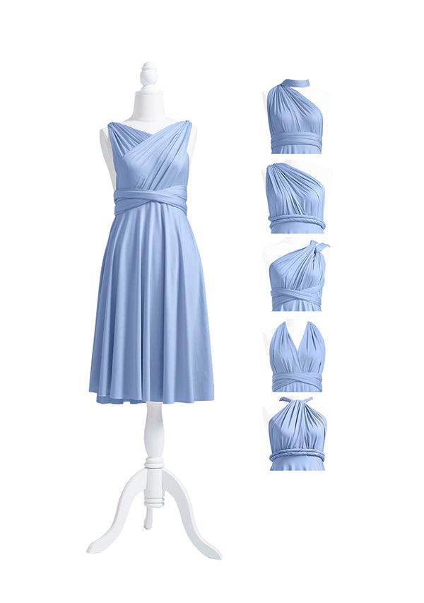 Dusty Blue Multiway Convertible Infinity Dress - 72Styles