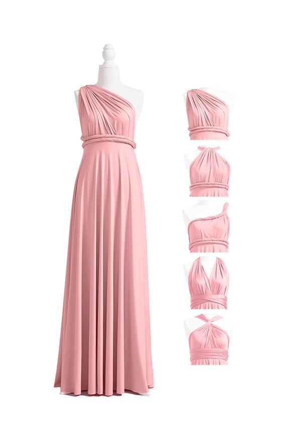 Dusty Rose Multiway Convertible Infinity Dress - 72Styles