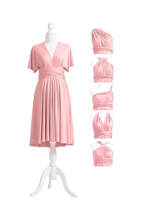 Dusty Rose Multiway Convertible Infinity Dress - 72Styles