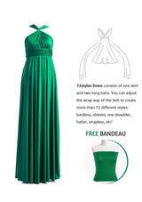 Emerald Green Multiway Convertible Infinity Dress - 72Styles