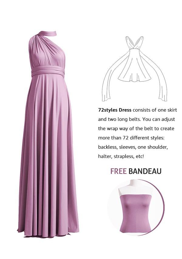 Mauve Multiway Convertible Infinity Dress - 72Styles