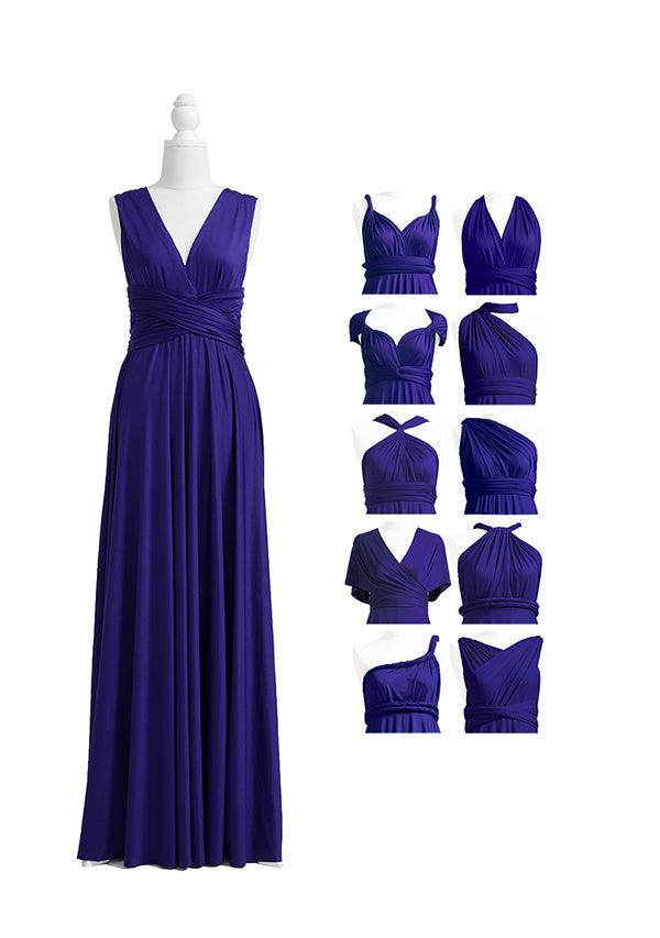 Midnight Blue Multiway Convertible Infinity Dress - 72Styles
