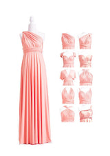 Peach Coral Multiway Convertible Infinity Dress - 72Styles