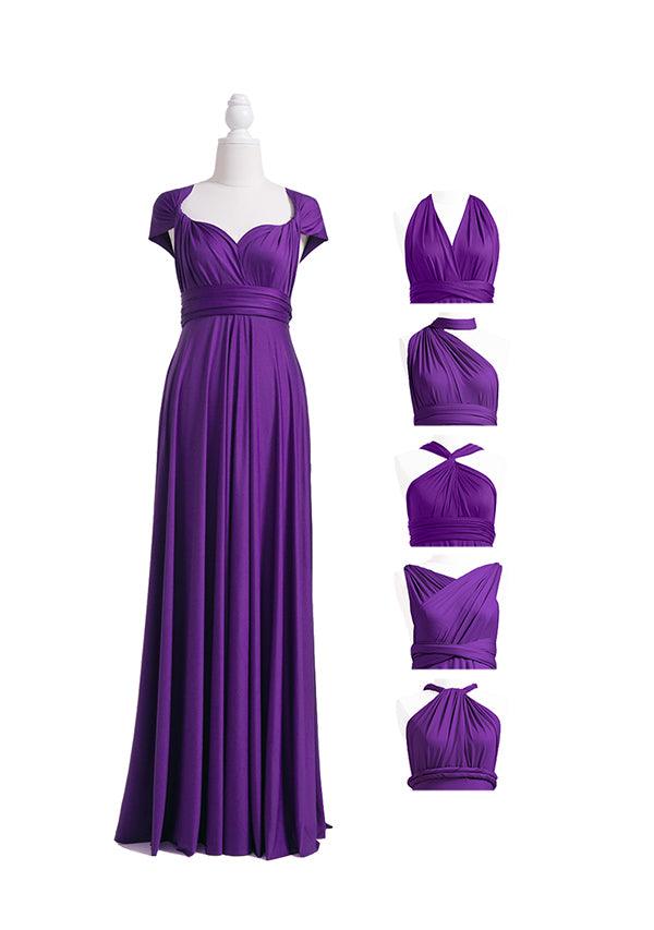 Purple Multiway Convertible Infinity Dress - 72Styles