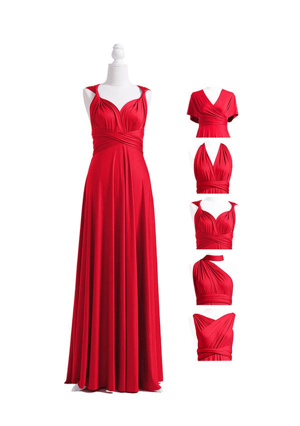 Red Multiway Convertible Infinity Dress - 72Styles