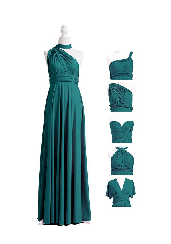 Teal Multiway Convertible Infinity Dress - 72Styles