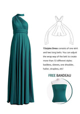 Teal Multiway Convertible Infinity Dress - 72Styles