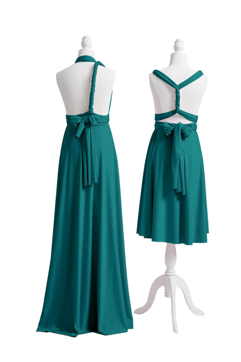 Teal Multiway Convertible Infinity Dress - 72Styles