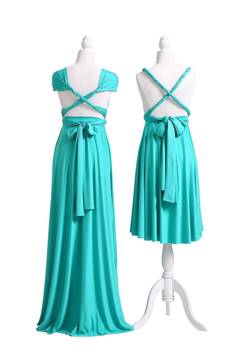 Turquoise Multiway Convertible Infinity Dress - 72Styles